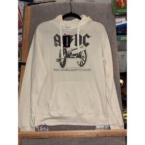 NWT ACDC Sweater Long Sleeve Graphic  Hoodie "For Those About To Rock" Small